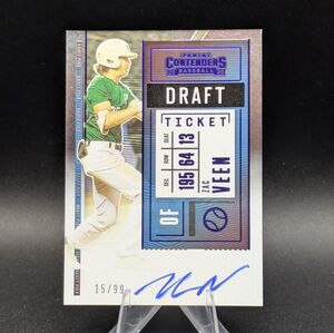 2020 Contenders ZAC VEEN /99 SP Draft Picks #DPT-ZV RC Blue Ticket Rookie Auto